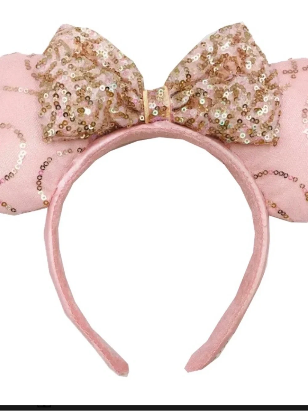 Disney Pink Sequin Minnie Ear Headband
